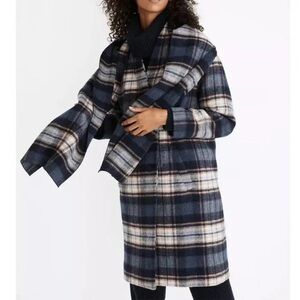 Madewell Plaid Scarf Wool Jacket | S NWOT
